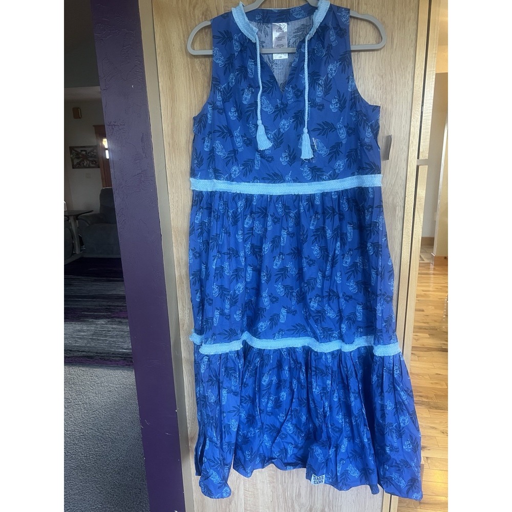 Disney Parks Women's Medium Blue Trader Sams Polynesian Village Resort Parks NWT